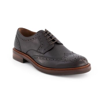 Prime Shoes BOZEN Budapester Vibramsohle Buffalo Dark-Brown