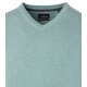 CASAMODA Herren Pullover V-Neck Regular Pima-Baumwolle Mintgrün
