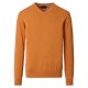 CASAMODA Herren Pullover V-Neck Regular Pima-Baumwolle Orange