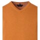 CASAMODA Herren Pullover V-Neck Regular Pima-Baumwolle Orange