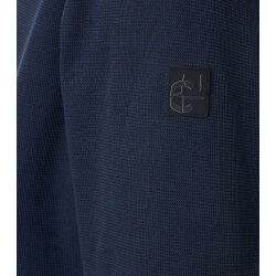 CASAMODA Herren Sweat-Troyer Zipper Regular Baumwollmix Marine