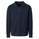 CASAMODA Herren Sweat-Troyer Zipper Regular Baumwollmix Marine