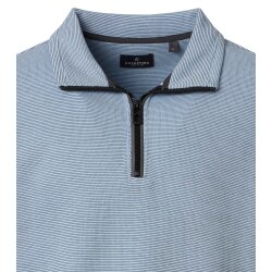 CASAMODA Herren Sweat-Troyer Zipper Regular Baumwollmix Hellblau
