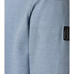 CASAMODA Herren Sweat-Troyer Zipper Regular Baumwollmix Hellblau