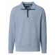 CASAMODA Herren Sweat-Troyer Zipper Regular Baumwollmix Hellblau