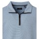 CASAMODA Herren Sweat-Troyer Zipper Regular Baumwollmix Hellblau