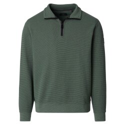 CASAMODA Herren Sweat-Troyer Zipper Regular Baumwollmix...