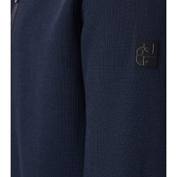 CASAMODA Herren Sweatjacke Stehkragen Zipper Baumwollmix Marine