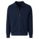 CASAMODA Herren Sweatjacke Stehkragen Zipper Baumwollmix Blau