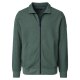 CASAMODA Herren Sweatjacke Stehkragen Zipper Baumwollmix Grün