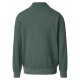 CASAMODA Herren Sweatjacke Stehkragen Zipper Baumwollmix Grün