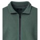 CASAMODA Herren Sweatjacke Stehkragen Zipper Baumwollmix Grün
