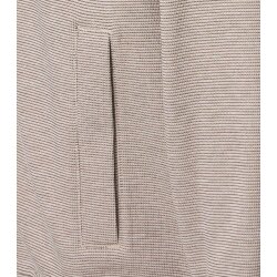 CASAMODA Herren Sweatjacke Stehkragen Zipper Baumwollmix Beige