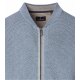 CASAMODA Herren Strickjacke Collegekragen Zipper Hellblau