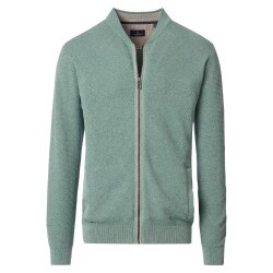CASAMODA Herren Strickjacke Collegekragen Zipper Regular...