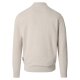 CASAMODA Herren Strickjacke Collegekragen Zipper Regular Weiß