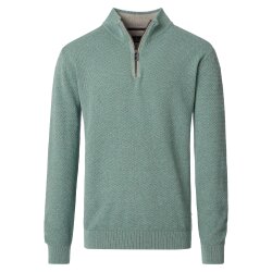 CASAMODA Herren Strick-Troyer Zipper  Regular Baumwolle...