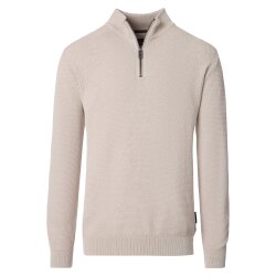 CASAMODA Herren Strick-Troyer Zipper Regular Baumwolle...