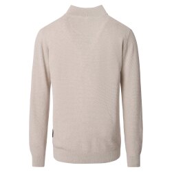 CASAMODA Herren Strick-Troyer Zipper Regular Baumwolle...