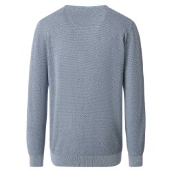 CASAMODA Herren Pullover Langarm Rundhals Baumwolle Hellblau