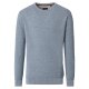 CASAMODA Herren Pullover Langarm Rundhals Baumwolle Hellblau