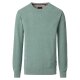 CASAMODA Herren Pullover Langarm Rundhals Regular Baumwolle Grün