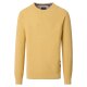 CASAMODA Herren Pullover Langarm Rundhals Regular Baumwolle Gelb