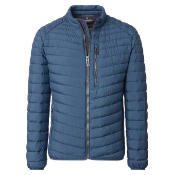 CASAMODA Herren Outdoor-Steppjacke Stehkragen Zipper Blau