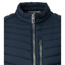 CASAMODA Herren Outdoor-Steppweste Stehkragen Zipper Marine