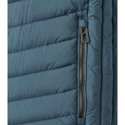 CASAMODA Herren Outdoor-Steppweste Stehkragen Zipper Blau
