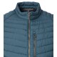 CASAMODA Herren Outdoor-Steppweste Stehkragen Zipper Blau