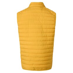 CASAMODA Herren Outdoor-Steppweste Stehkragen Zipper  Gelb