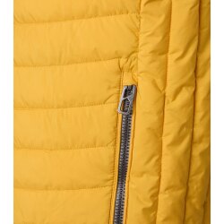 CASAMODA Herren Outdoor-Steppweste Stehkragen Zipper  Gelb