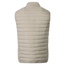 CASAMODA Herren Outdoor-Steppweste Stehkragen Zipper Beige