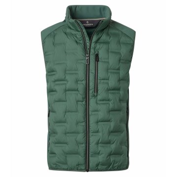 CASAMODA Outdoor-Hybridweste Stehkragen Zipper Regular Grün