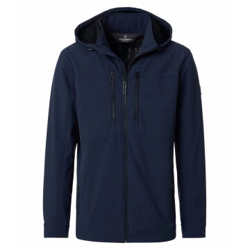 CASAMODA Outdoor-Softshelljacke Kapuze Zipper Regular Marine