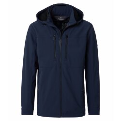 CASAMODA Outdoor-Softshelljacke Kapuze Zipper Regular Marine