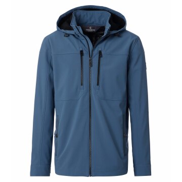 CASAMODA Outdoor-Softshelljacke Kapuze Zipper Regular Blau