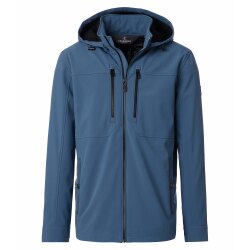 CASAMODA Outdoor-Softshelljacke Kapuze Zipper Regular Blau