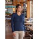 KARLOWSKY Damen Shirt CASUAL-FLAIR V-Neck Modern Marine