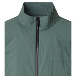 CASAMODA Herren Outdoor-Steppweste Stehkragen Zipper Grün