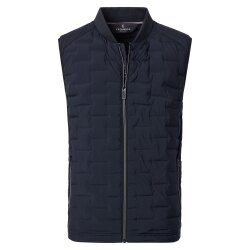 CASAMODA Herren Outdoor-Steppweste Collegekragen Zipper...