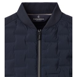 CASAMODA Herren Outdoor-Steppweste Collegekragen Zipper Marine