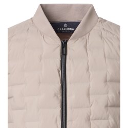 CASAMODA Herren Outdoor-Steppweste Collegekragen Zipper Beige