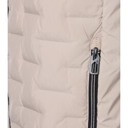 CASAMODA Herren Outdoor-Steppweste Collegekragen Zipper Beige