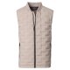 CASAMODA Herren Outdoor-Steppweste Collegekragen Zipper Beige