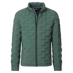CASAMODA Herren Outdoor-Steppjacke Stehkragen Zipper Logo...