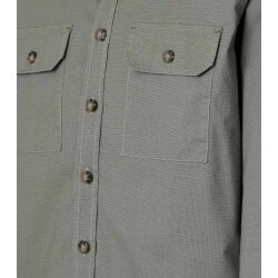 CASAMODA Hemdjacke Langarm Casual Baumwollmix Self-Shade Grün