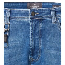 CASAMODA Herren Jeans STEVE High-Flex Cross Denim Regular Aqua