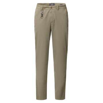 CASAMODA Herren Chinohose CHRIS Regular Stretch Olivgrün